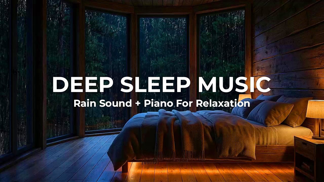 Relaxing Piano and Soft Rain - Healing Sleep Music for Insomnia and Deep Rest, Stress Relief