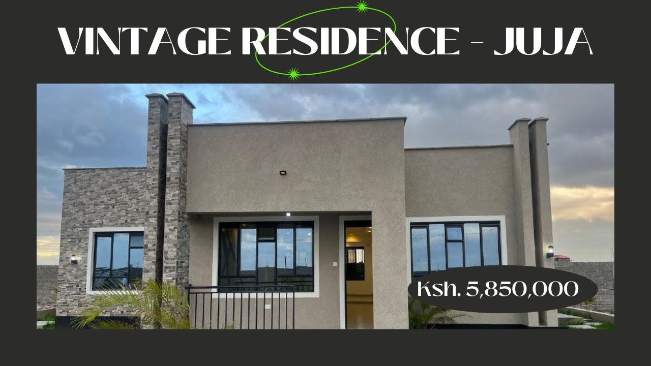 BRAND NEW: Touring A Sophisticated Juja 3 bedroom Bungalow with Contemporary Interior Design