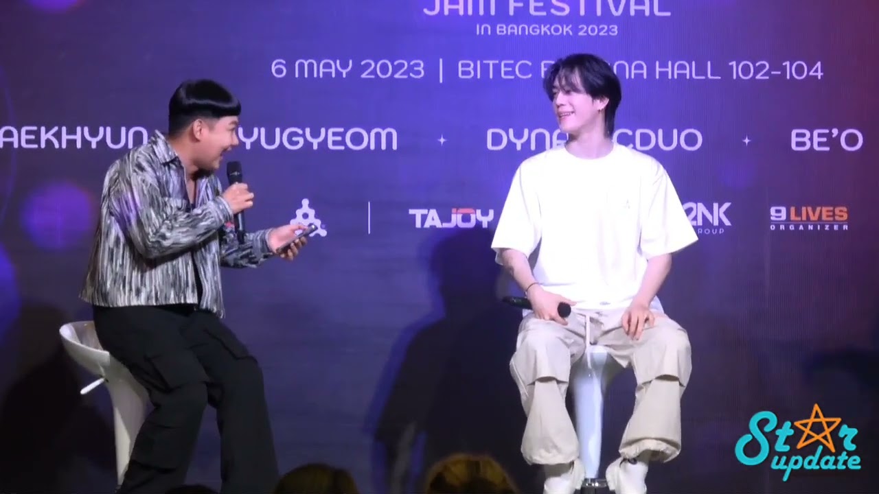 YUGYEOM ในงานแถลงข่าว MAY Jam Festival 2023