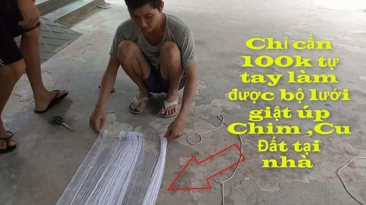 Hướng dẫn chi tiết tự tay làm lưới giật úp chim , cu tại nhà đơn giản  | Long Ruồi Vlogs-tập 16