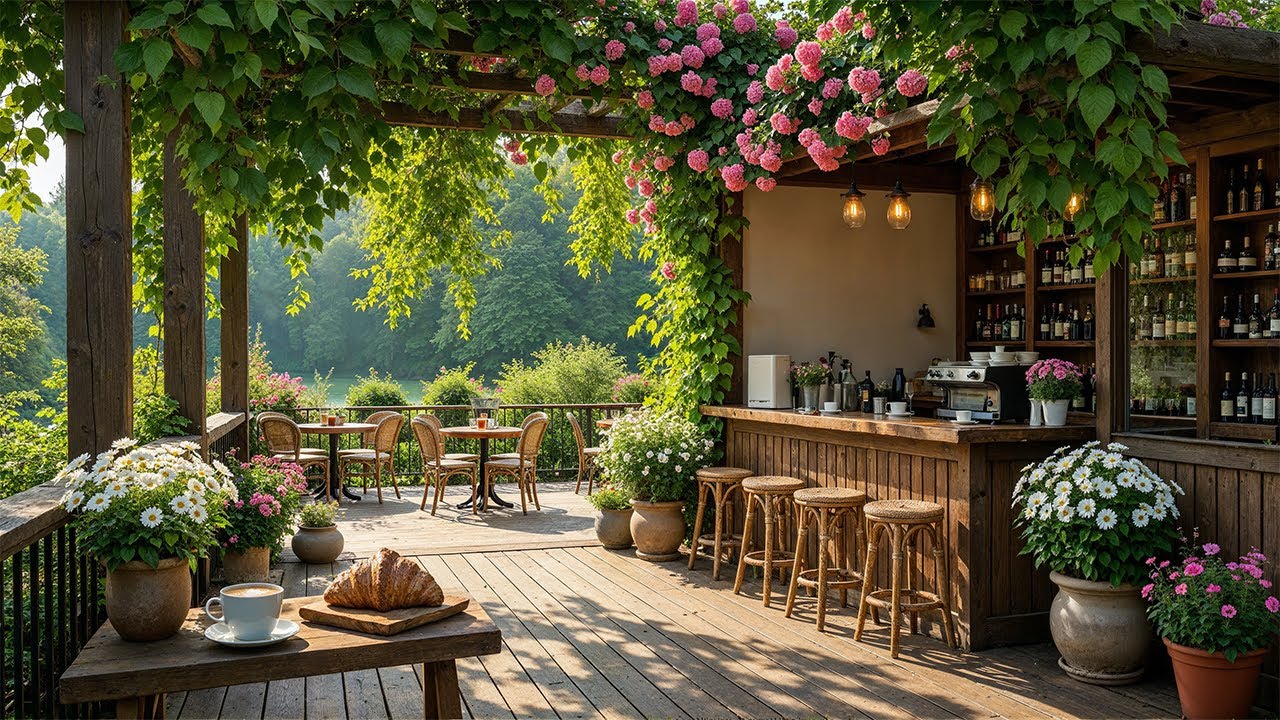 Morning Jazz Music At Cozy Spring Coffee Shop Ambience - Soft Jazz For Work, Study & Relaxation