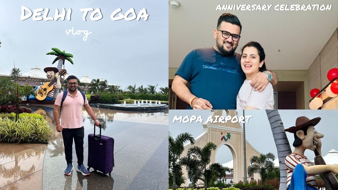 DELHI TO GOA| MOPA INTERNATIONAL AIRPORT| TAJ CIDADE DE HORIZON ROOM TOUR | 2nd ANNIVERSARY VLOG|