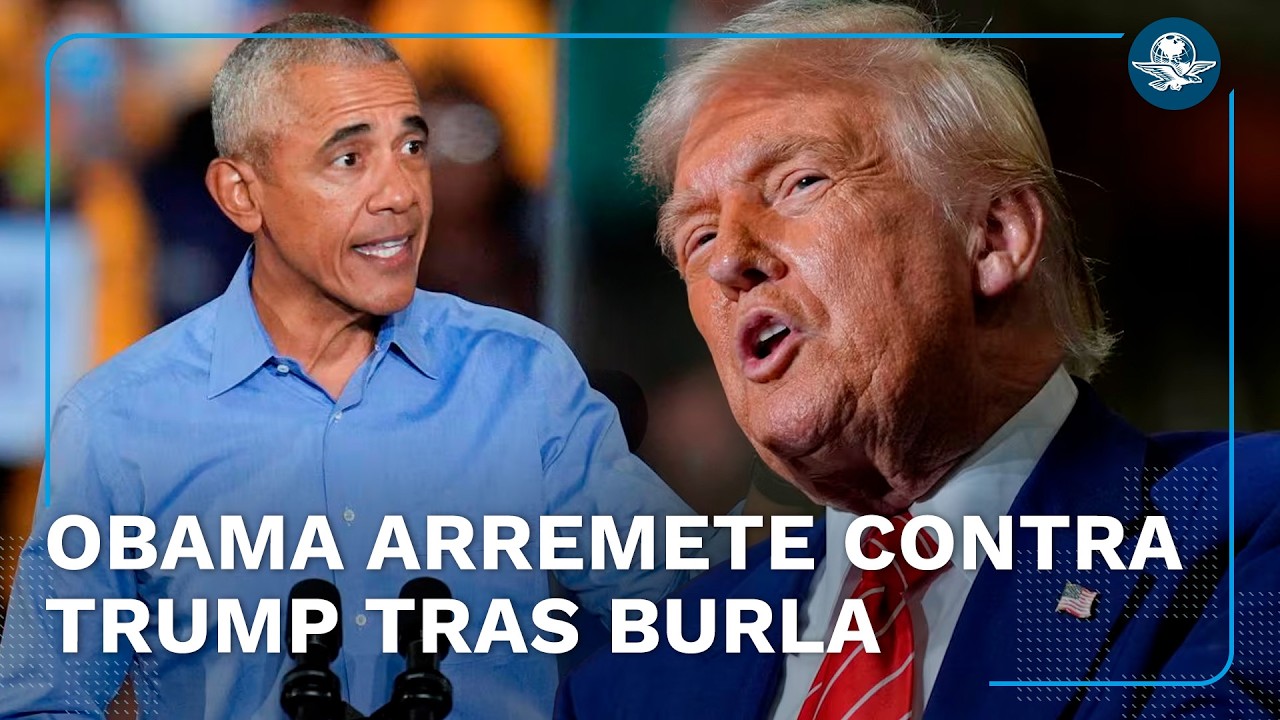Obama contesta burlas y señalamientos de Donald Trump