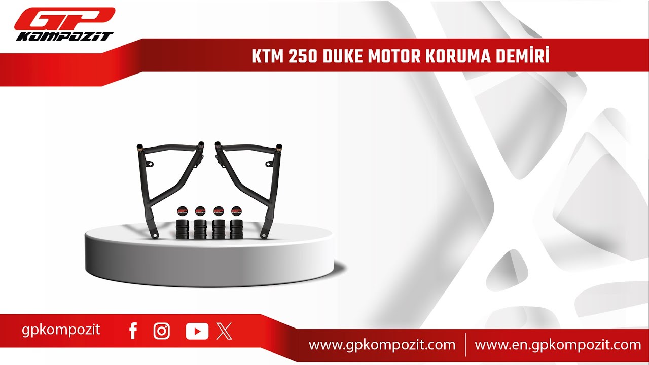 GP Kompozit KTM 250 Duke Uyumlu Koruma Demiri Montajı