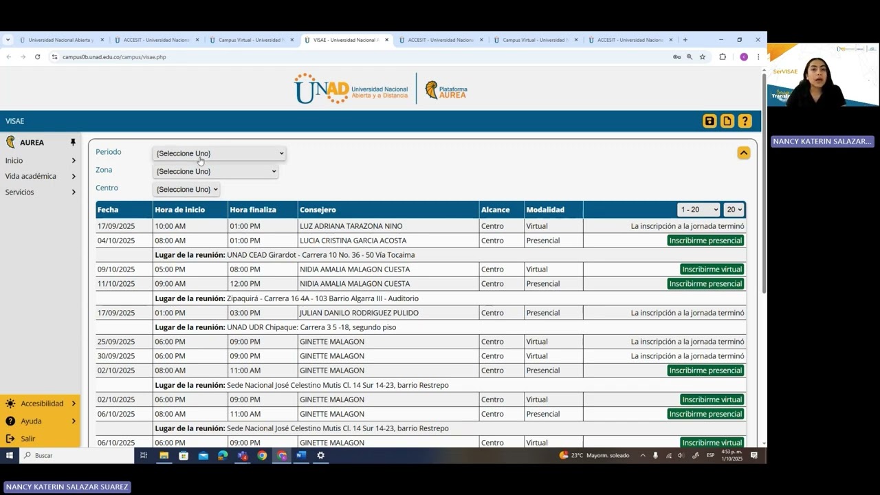 Agrandamiento a inducci&oacute;n de estudiantes nuevos UNAD 