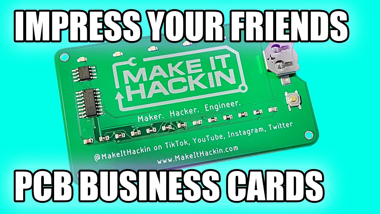Circuit Board Business Card Tutorial