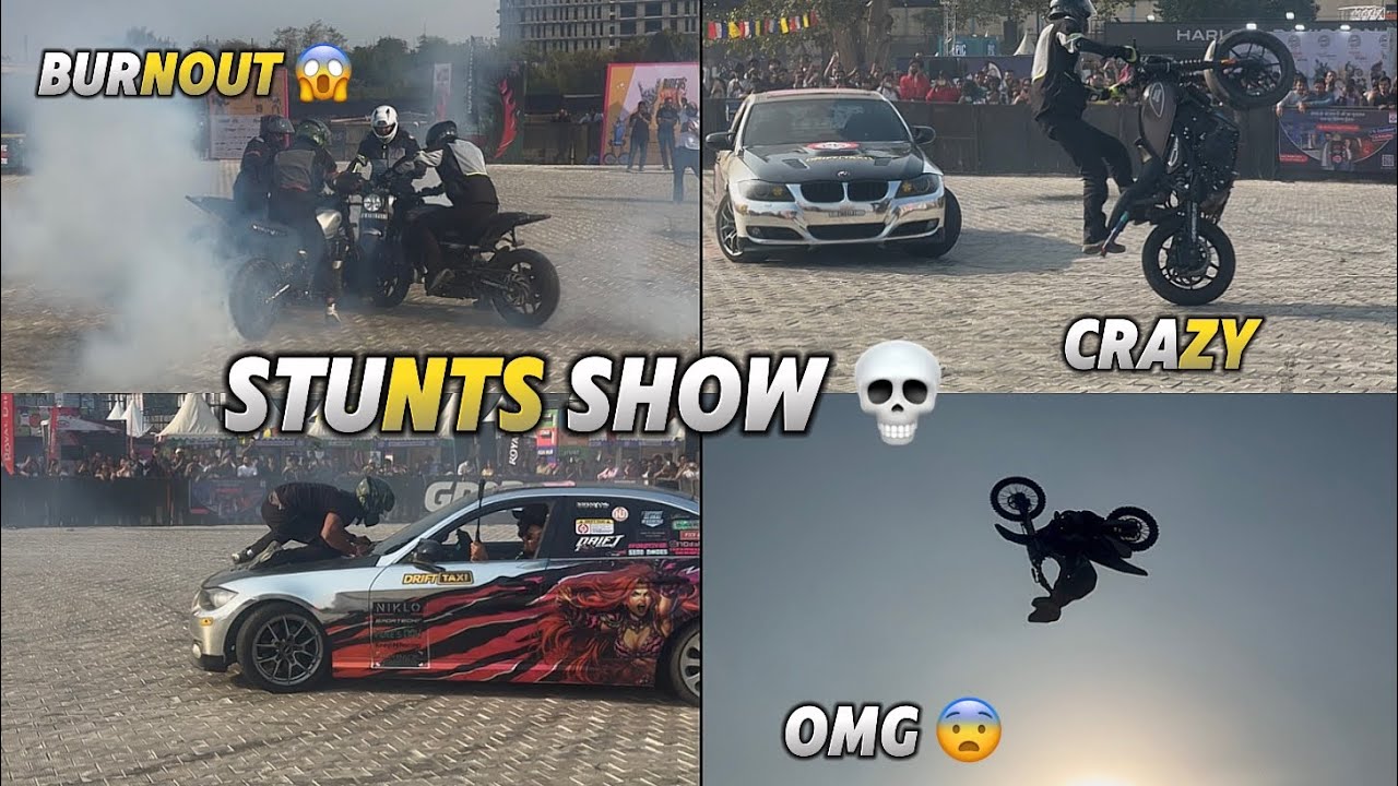 Noida Stunts Show 🔥 || crazy bhai 😱 [ Lokesh Vlogs ❤️ ] 