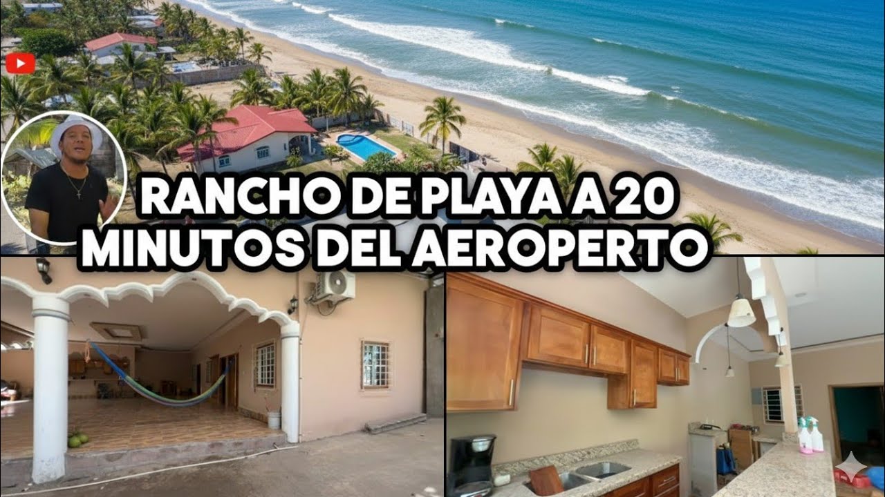 RANCHO DE VENTA EN PLAYA SAN MARCELINO🙂A SOLO 20 MINUTOS DEL AERO✈️