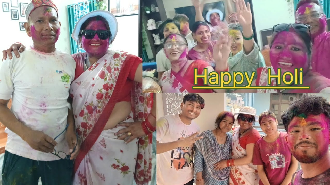 Happy Holi 2026# हमने किया खूब 😜मस्ती# vinitapangtey pahadi 