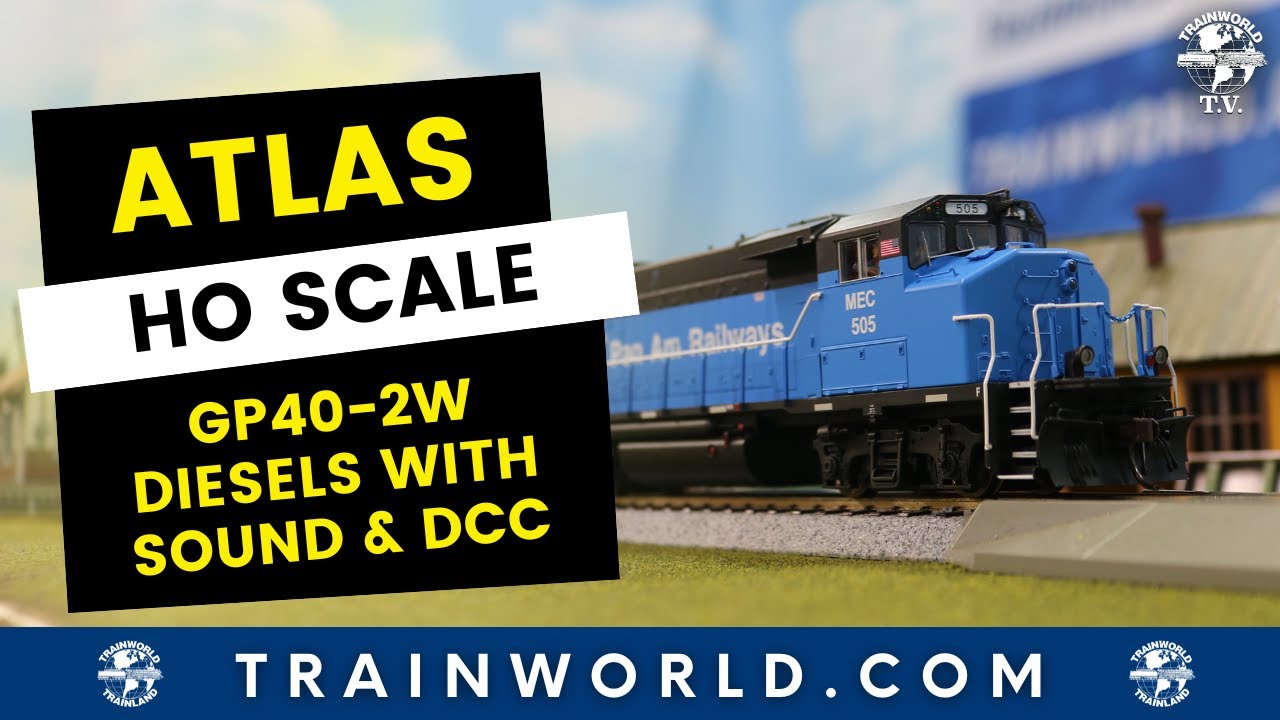 Atlas HO GP40-2W Locomotives