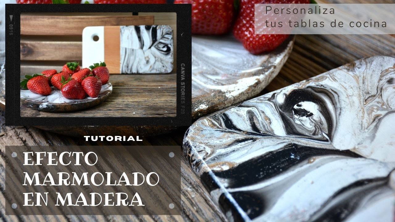 Cómo hacer un efecto marmolado en madera- DECORAR MUEBLES