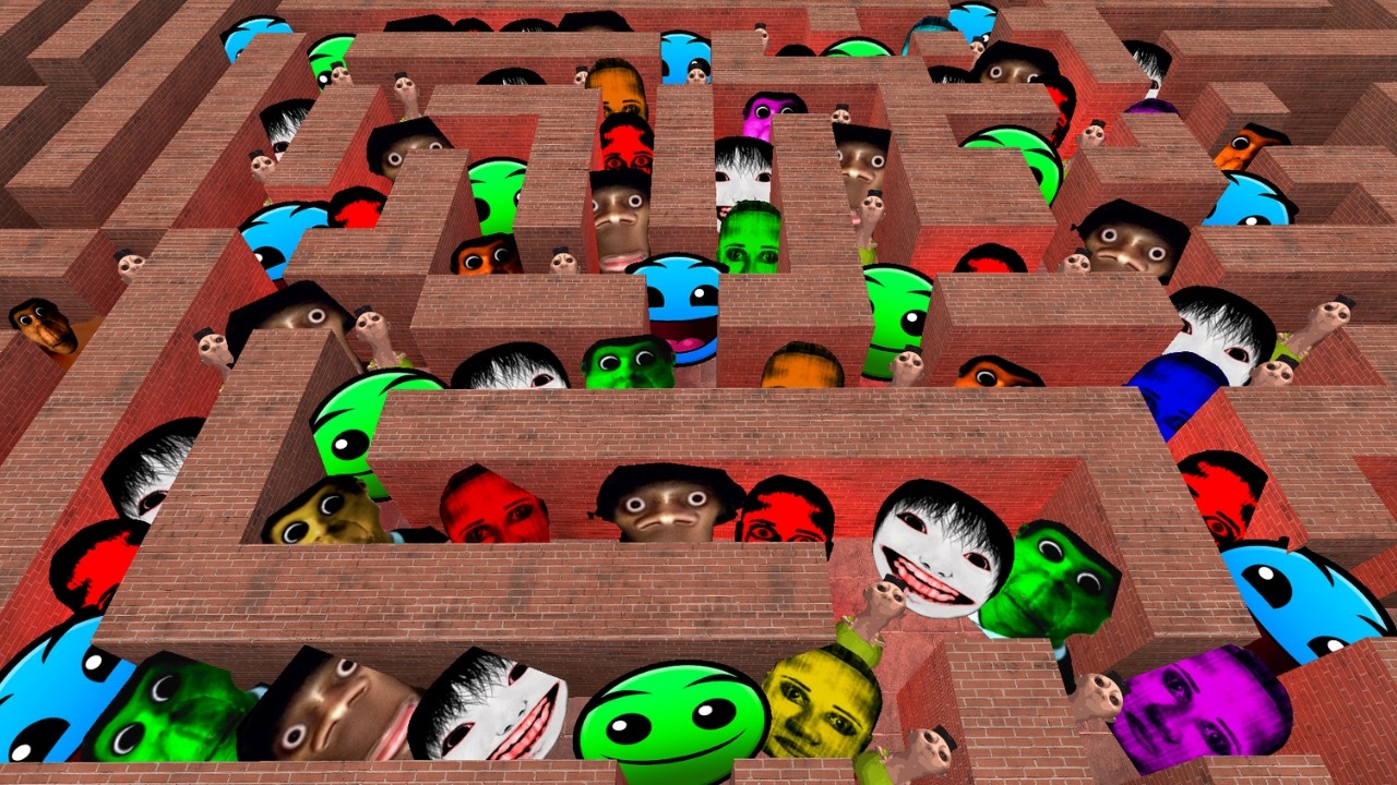 POV Auughh | Yoshie Color Obunga and Infinite Nico's Nextbots Chaos In GMod #nextbots #garrysmod