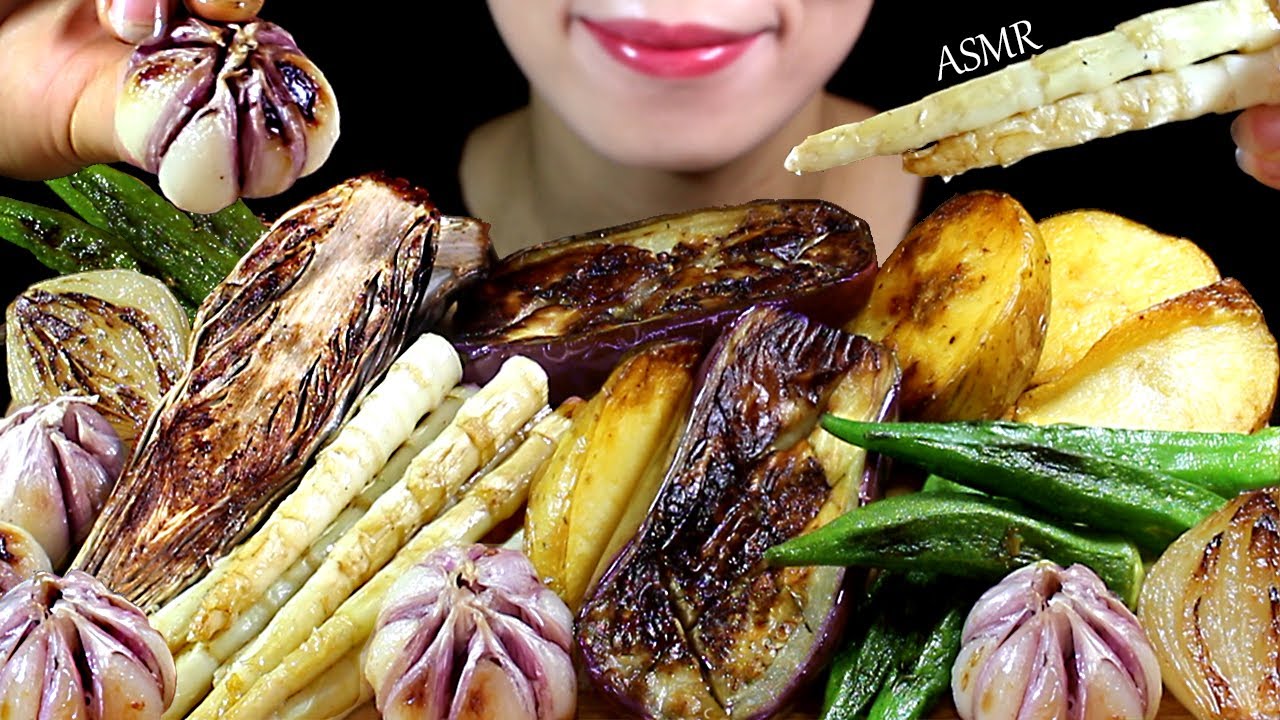 ASMR (BAWANG PUTIH, REBUNG, BUNGA PISANG GORENG) Banana Flower, Fried Garlic, Bamboo Shoots.