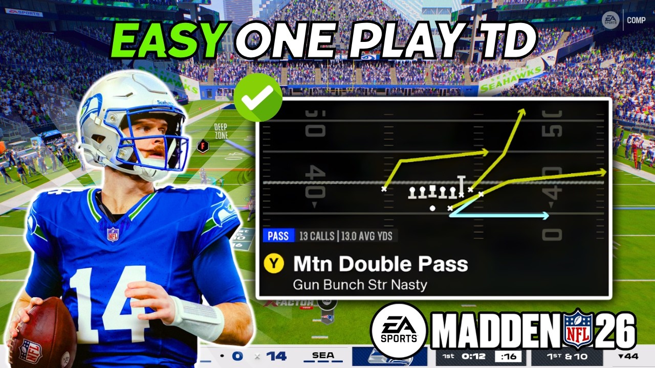 Этот СВЕРХМОЩНЫЙ ХИТРЫЙ ПРИЕМ пробивает любую защиту в Madden 26.