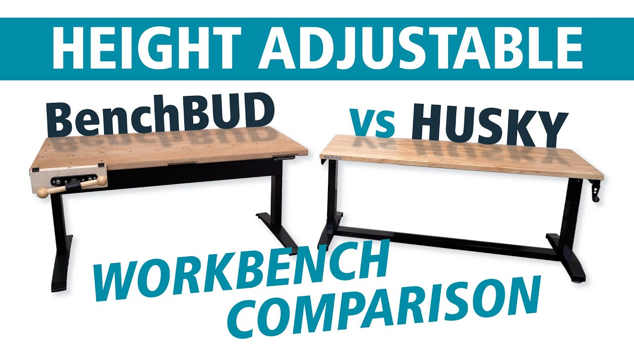 Home Depot Husky Workbench vs. BenchBUD Workbench (Height Adjustable Workbench Full Comparison)