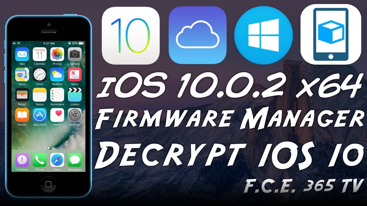 iOS 10.0.2 - New Firmware Manager - Decrypt iOS 10 Ramdisk, Kernel, iBOOT And So On
