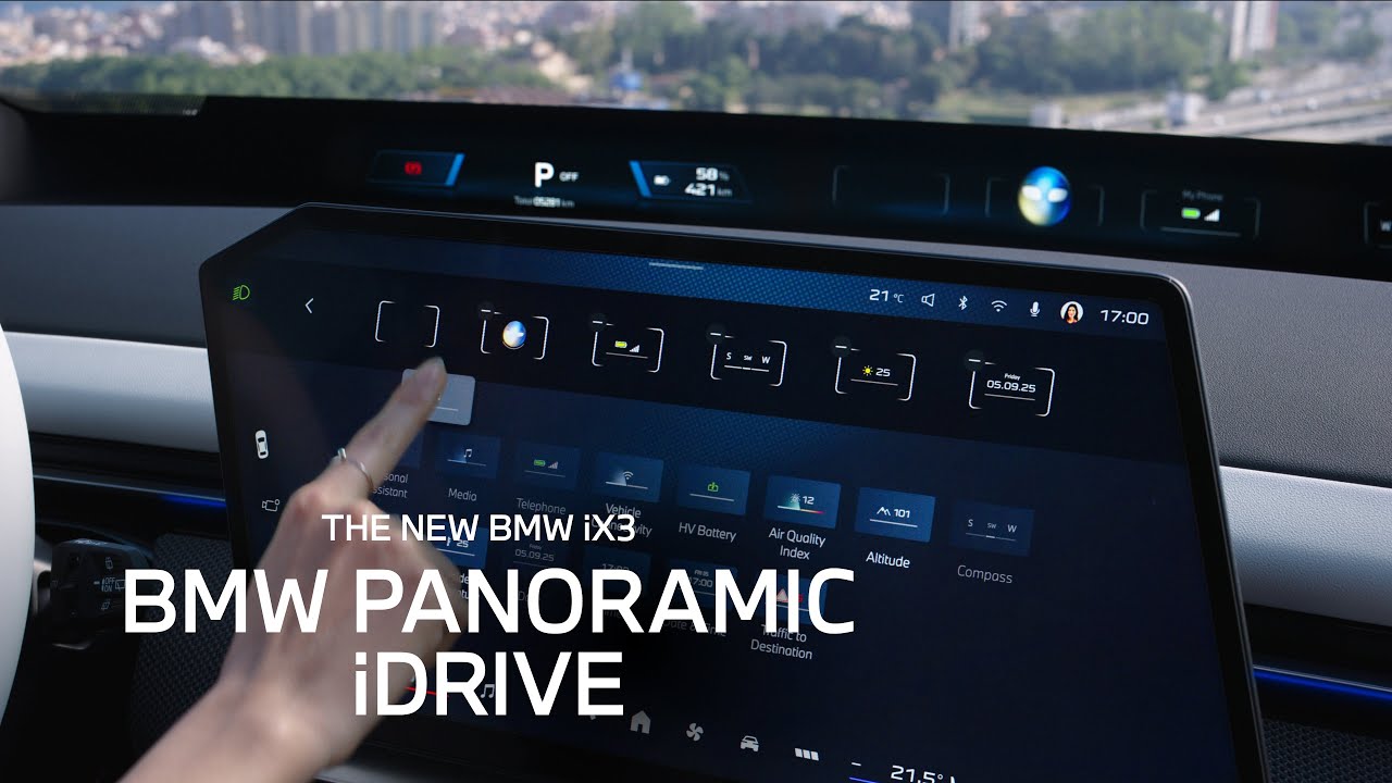 BMW Panoramic iDrive Widgets | The New BMW iX3