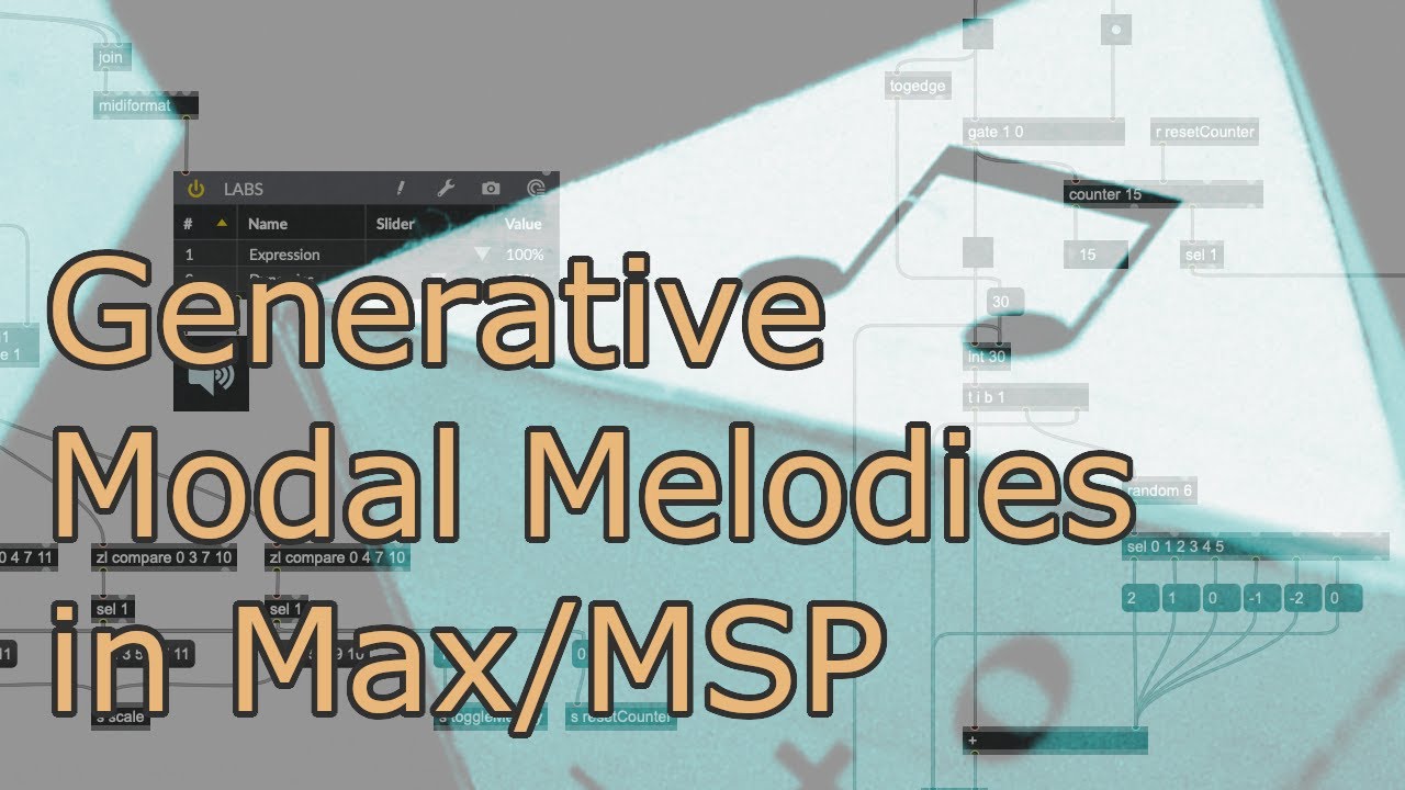 Generative Modal Melodies - Max/MSP Tutorial