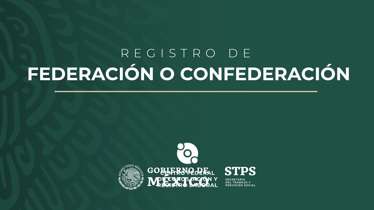 Registro federación y confederación