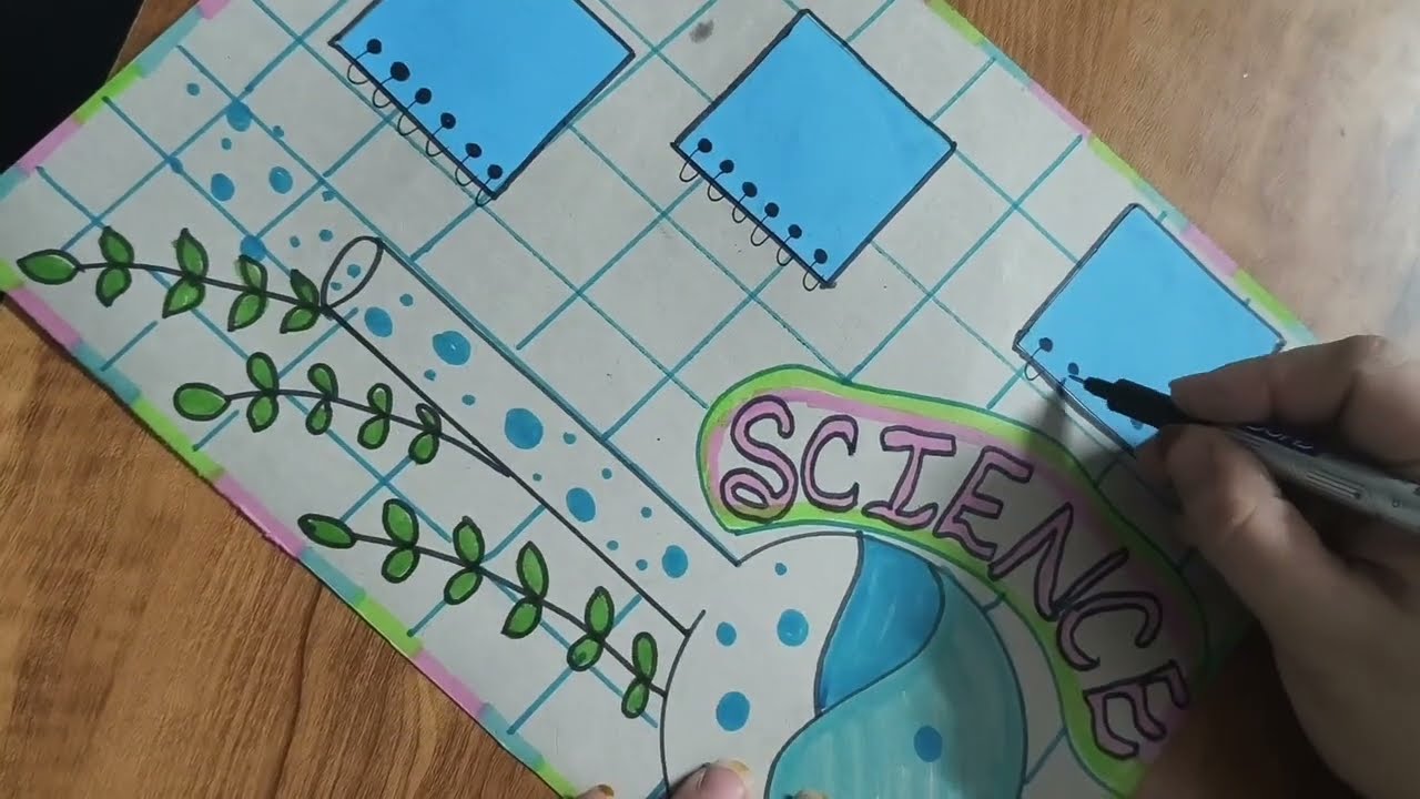 Learn How to Make Beautiful Front Page Design for Project Work | Easy Notebook Cover Design