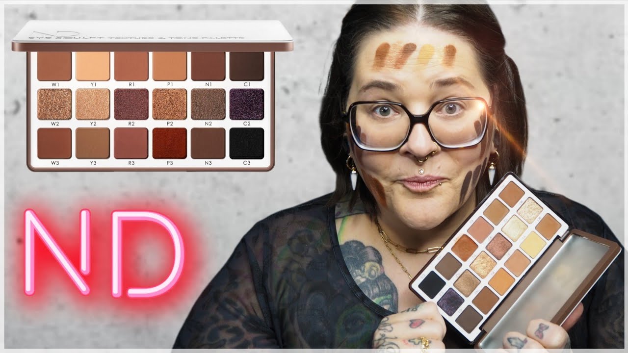 NATASHA DENONA Eye Sculpt Texture & Tone Palette DRAMATIC | Review Swatches Look