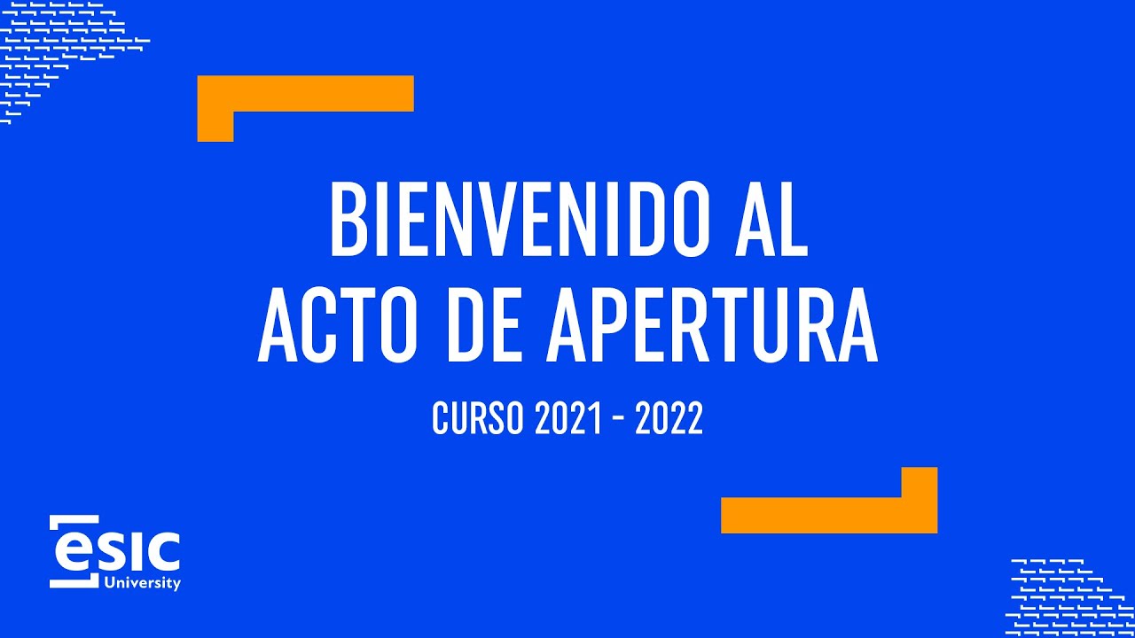 ACTO DE INAUGURACION DE CURSO 2021 - 2022 - MASTERES UNIVERSITARIOS