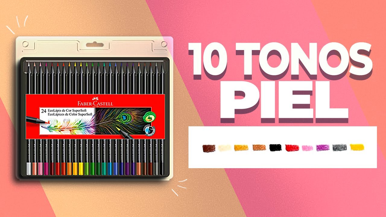 Cuantos TONOS PIEL hay en 24 Colores Faber Castell Super Soft