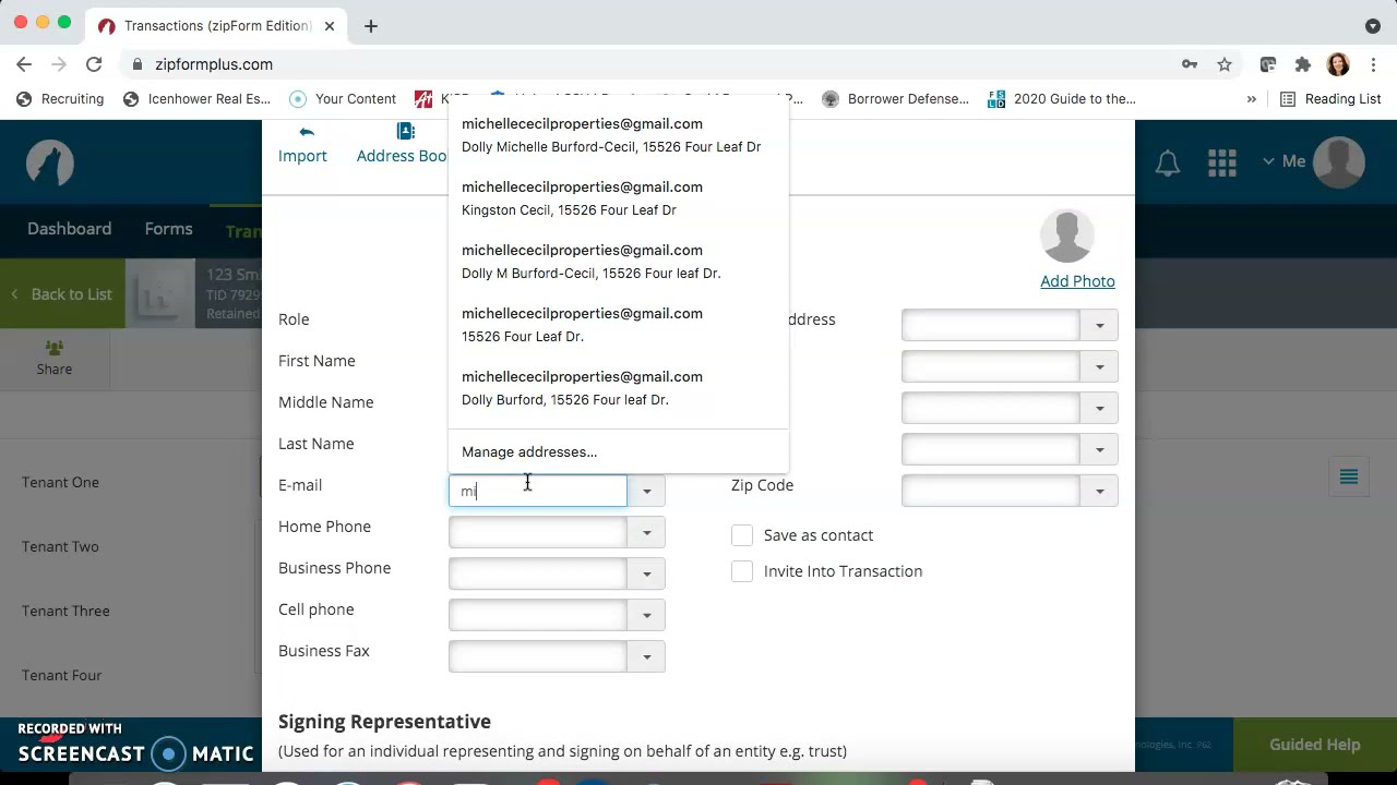 Fillable Lease Application
