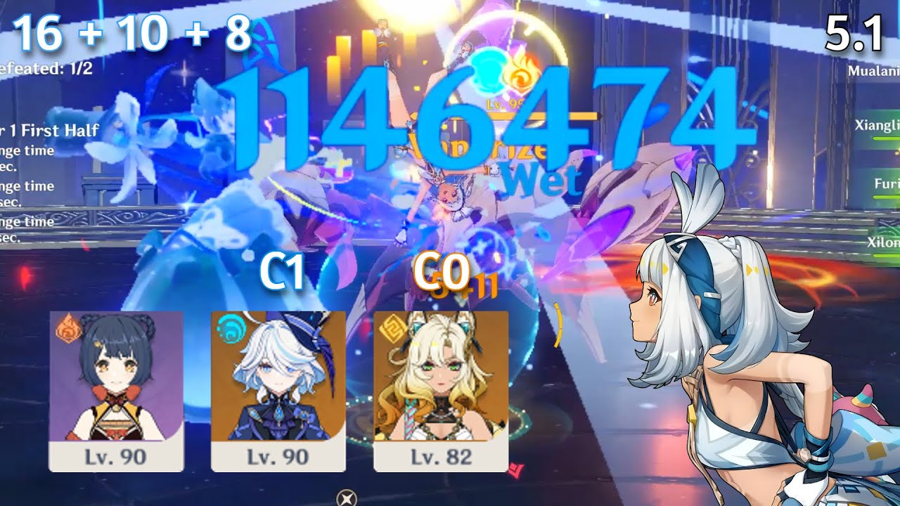 C0R0 Mualani 34 Sec Top Half | 5.1 Abyss NON-Continuous Speedrun (Bookless)