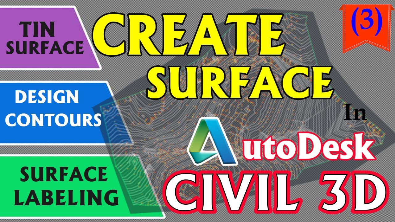 Create Surface with Contours in AutoCAD Civil 3D in URDU/Hindi [Lecture 3]