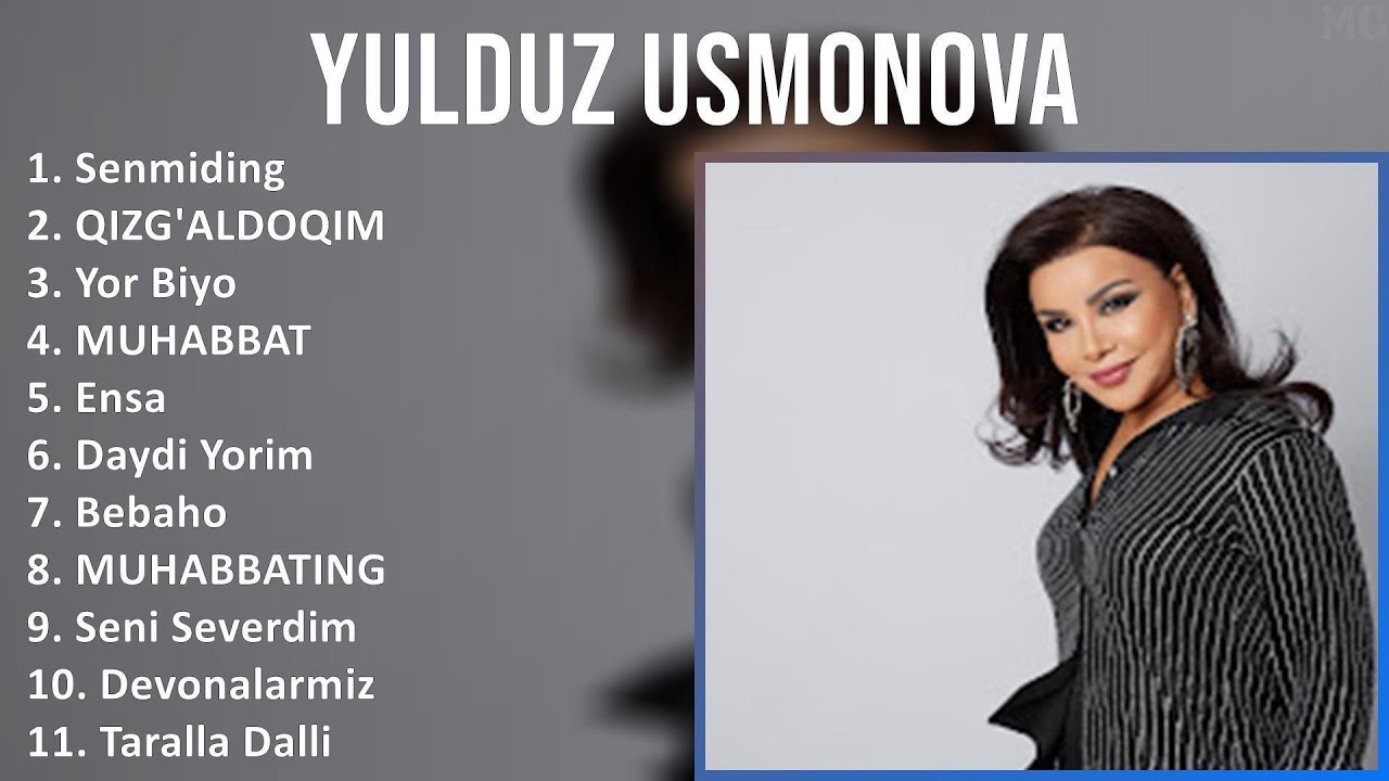 Yulduz Usmonova 2025 MIX Top Hits   Senmiding, QIZG'ALDOQIM, Yor Biyo, MUHABBAT