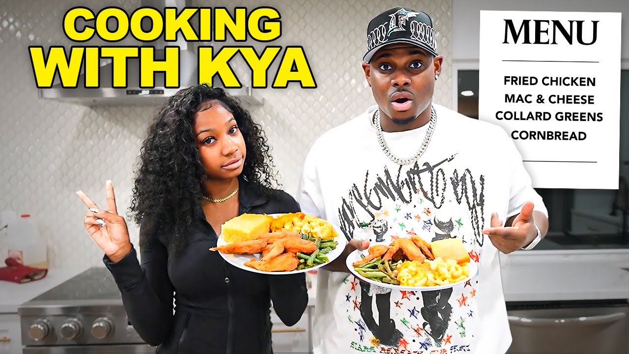 COOKING WITH KYA PULLED UP & COOKED!