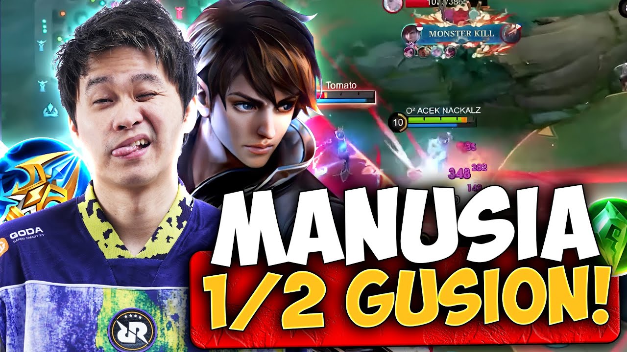 TUTURUU SANG MANUSIA 1/2 GUSION, LINCAH DAN LIHAI SEKALI JEK !! - Mobile Legends