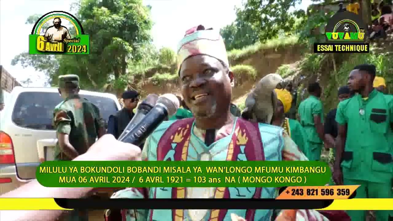 VUVAMU: MILULU YA BOBANDI MISALA YA MFUMU KIMBANGU 103ANS LE 07 AVRIL 2024 NA MONGO KONGO.
