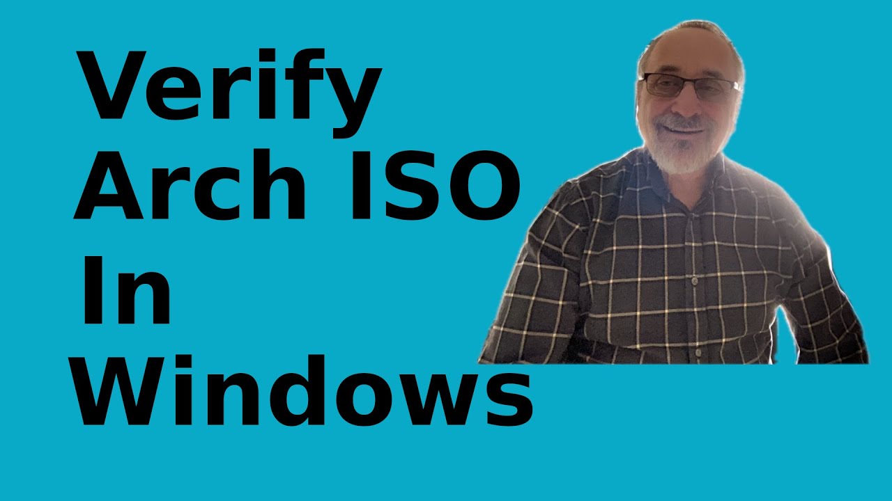 Arch Linux Verify ISO in Windows