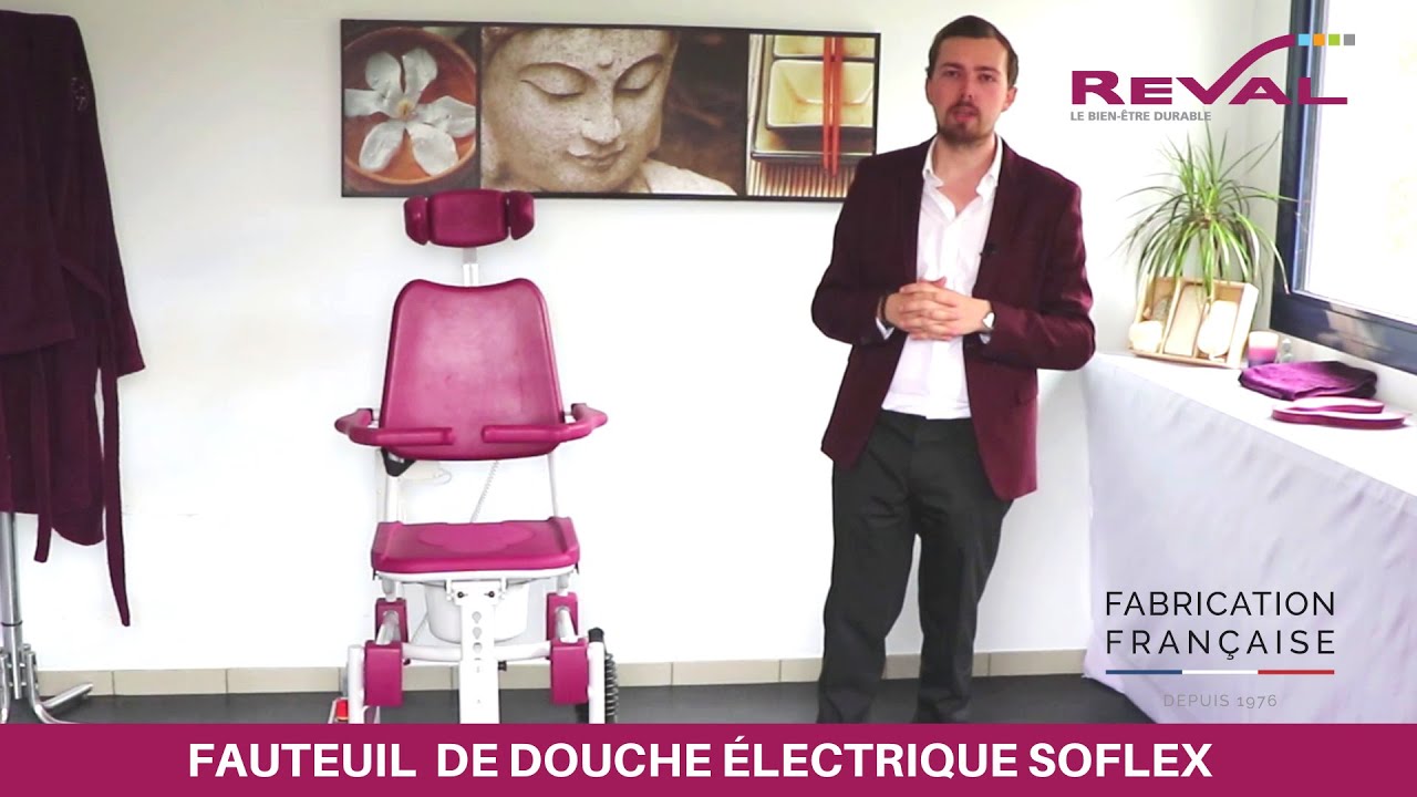 Focus sur la chaise de douche &eacute;lectrique SOFLEX 2.
