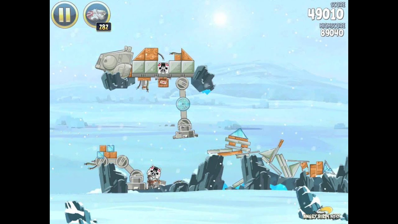 Angry Birds Star Wars 3-13 Hoth 3-Star Walkthrough
