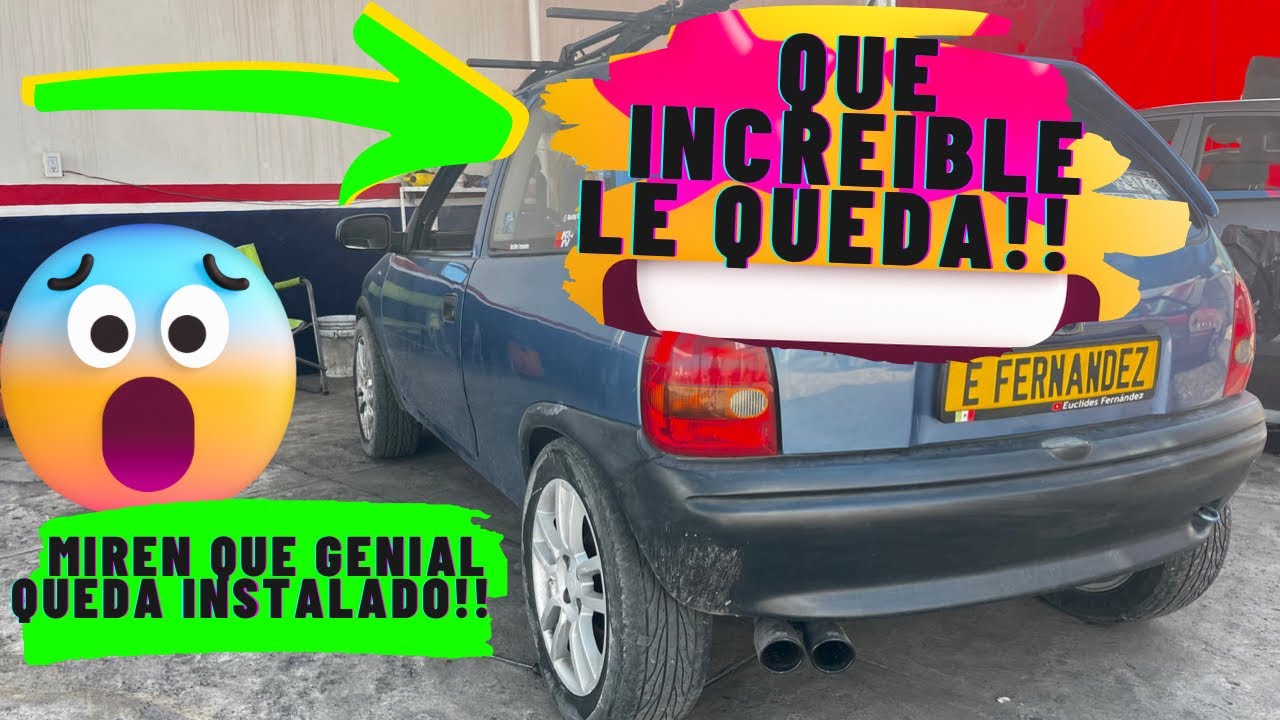 LE PUSE ESTE ALERÓN AL CHEVY Y LE QUEDÓ INCREÍBLE!! 🥰🚙 | Te encantará como queda 🙌🏽