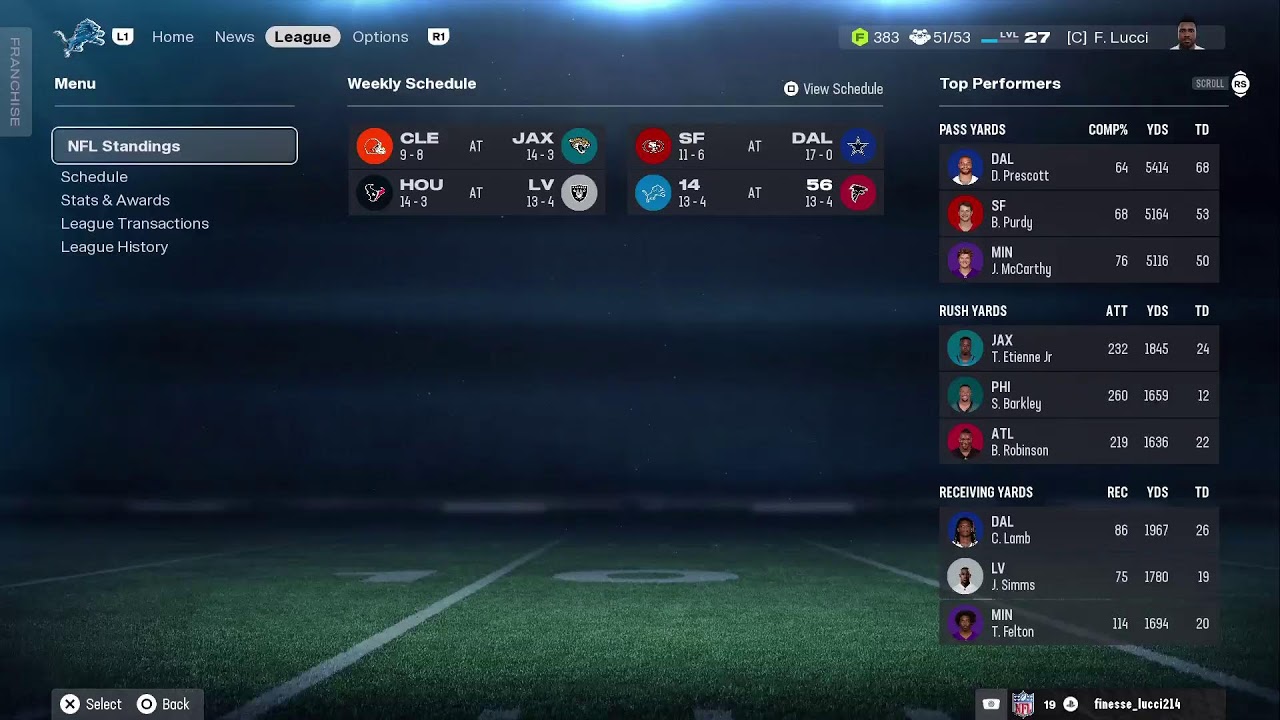 Madden 26 Playoffs vs Falcons