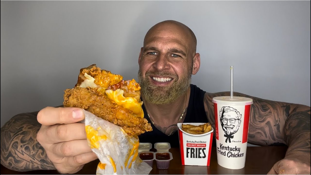 KFC Double Down, tasting and review!!