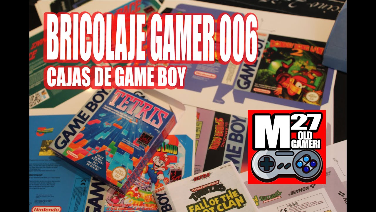 Bricolaje Gamer 006 - Cajas de Game Boy - Tutorial para crear cajas para juegos
