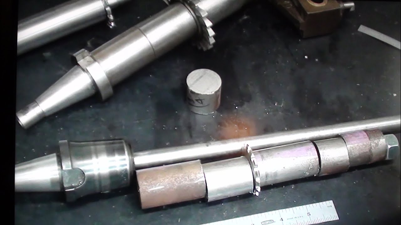 Make an Arbor for Clausing Mill Tips #617 tubalcain