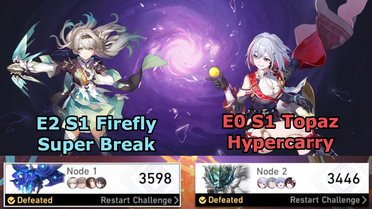 E2 S1 Firefly Super Break & E0 S1 Topaz Hypercarry | Apocalyptic Shadow 4 | Honkai Star Rail 3.2