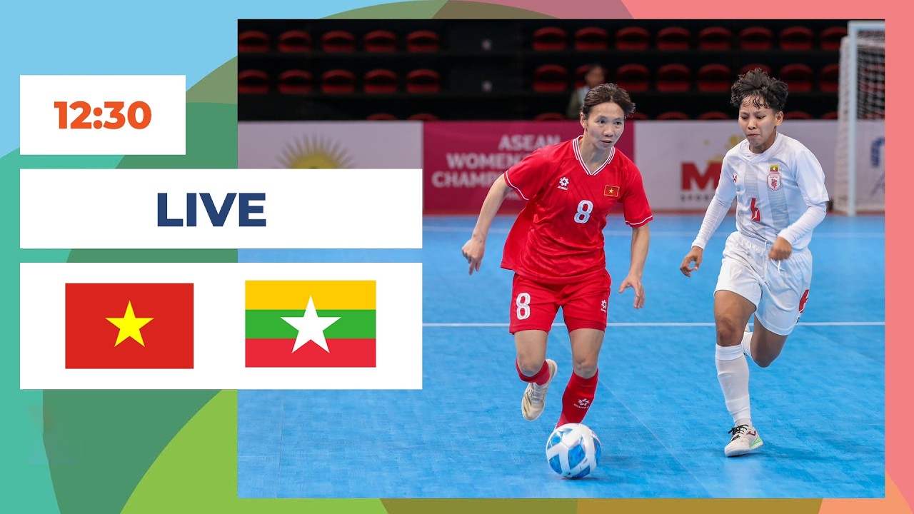 🔴 Nữ Việt Nam vs Nữ Myanmar | Futsal Asean | Chênh Lệch Đẳng Cấp