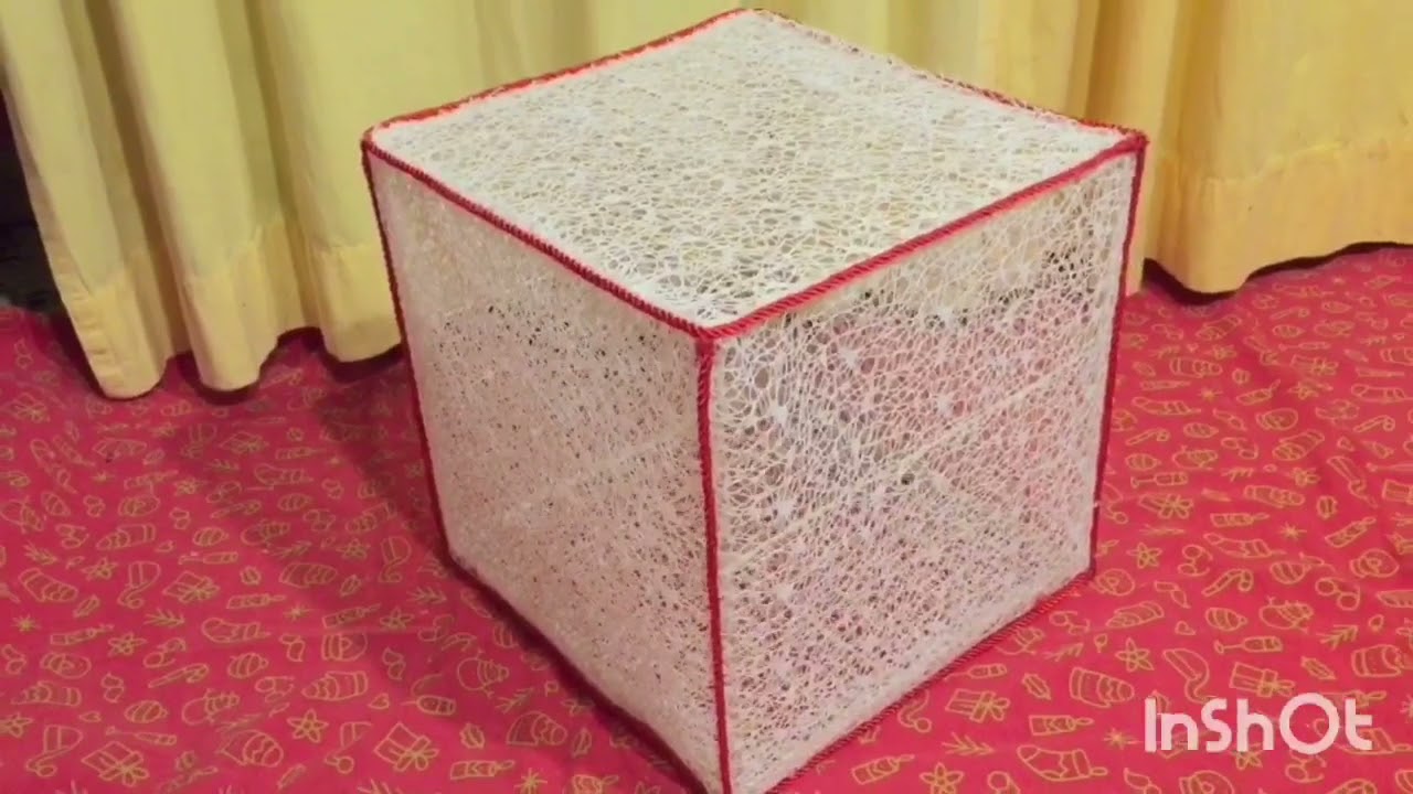 Con gli stecchini per spiedini , realizzo un pacco regalo gigante luminoso per Natale 🎄🎅🏻🎁