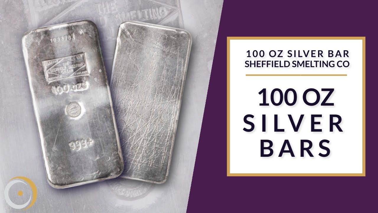 Sheffield Smelting Co Ltd 100 oz Silver Bars