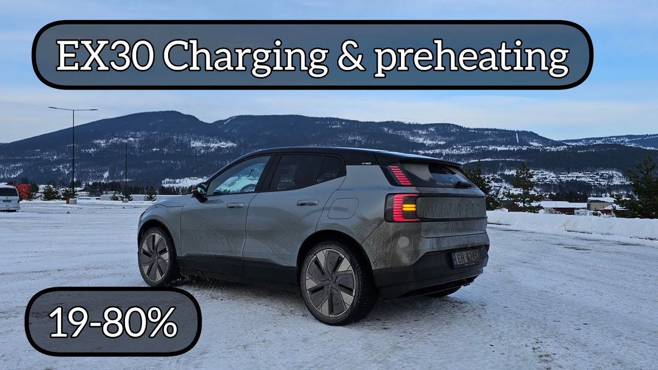 Зарядка EX30 🔋 Часть 2 с предварительным прогревом?