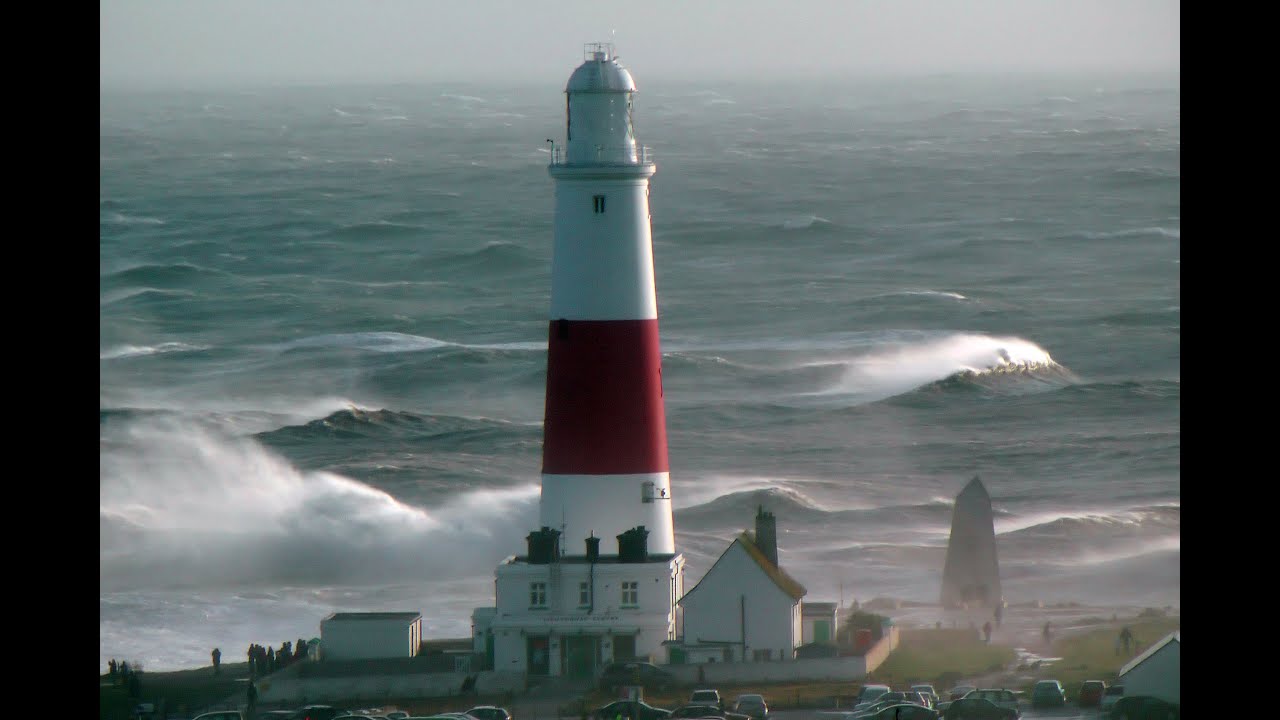 HUGE Storm Waves, Portland Bill v2. Great sea swell, English Channel