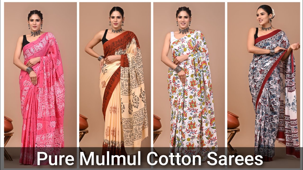 Daily Wear Mulmul Cotton Sarees | Wholesale Sarees | Best Quality Cotton Sarees #mulmulcottonsarees 