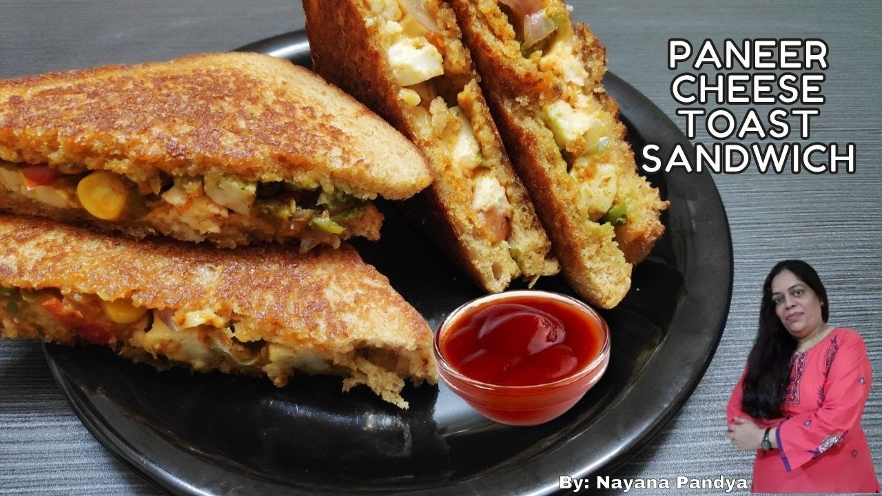 Paneer Cheese Toast Sandwich | पनीर चीज़ सैंडविच | Veg Sandwich Recipe | Nayana's Creations